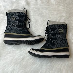 Sorel Fleece Lined Waterproof Snow Duck Boots Women's Size 8